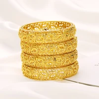 gold 60mm openable bangle for women exquisite dubai bride wedding ethiopian bracelet africa bangle jewelry party gifts