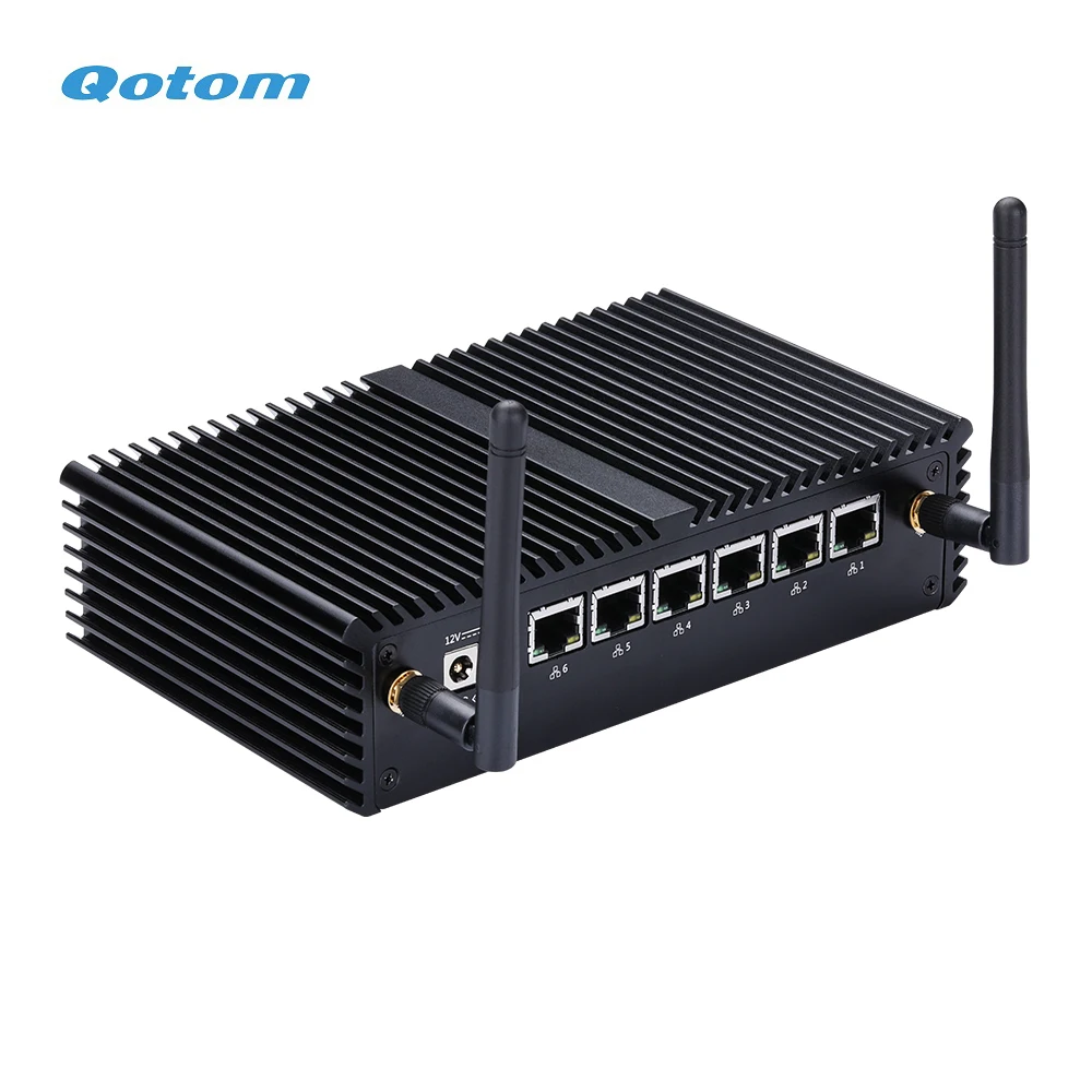 Qotom Mini PC Celeron процессор 3855U 3865U 6 LAN pfsense роутер брандмауэр Linux мини пк|Мини ПК| |