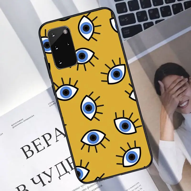 

Evil eye Phone Case For Samsung A40 A31 A50 A51 A71 A20E A20S S8 S9 S10 S20 Plus note 20 ultra