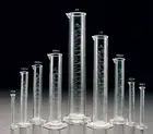 Профессиональный набор мерных цилиндров из толстого стекла, 5 мл, 10 мл, 25 мл, 50 мл, 100 мл, набор мерных цилиндров для лабораторных принадлежностей