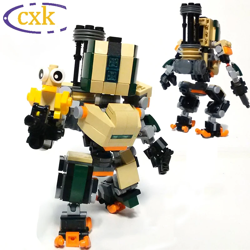 

Creative Action figure Anime MOC-19381 Overwatch Bastion SD Montessori Educational Building Blocks Bricks Kids Fidget Toys Gifts