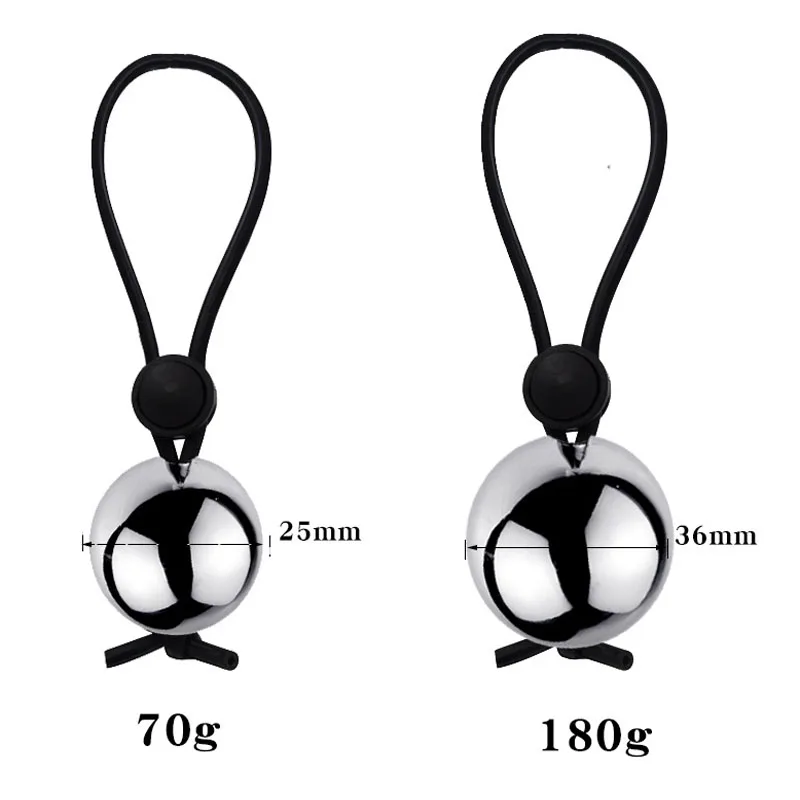 Подвесное кольцо для пениса из тяжелого металла Растяжитель увеличитель эрекции