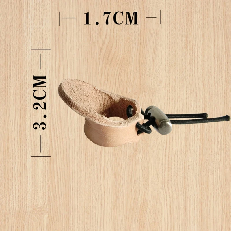 Мягкое кожаное кольцо для большого пальца Защитная Кожаная перчатка пальцев