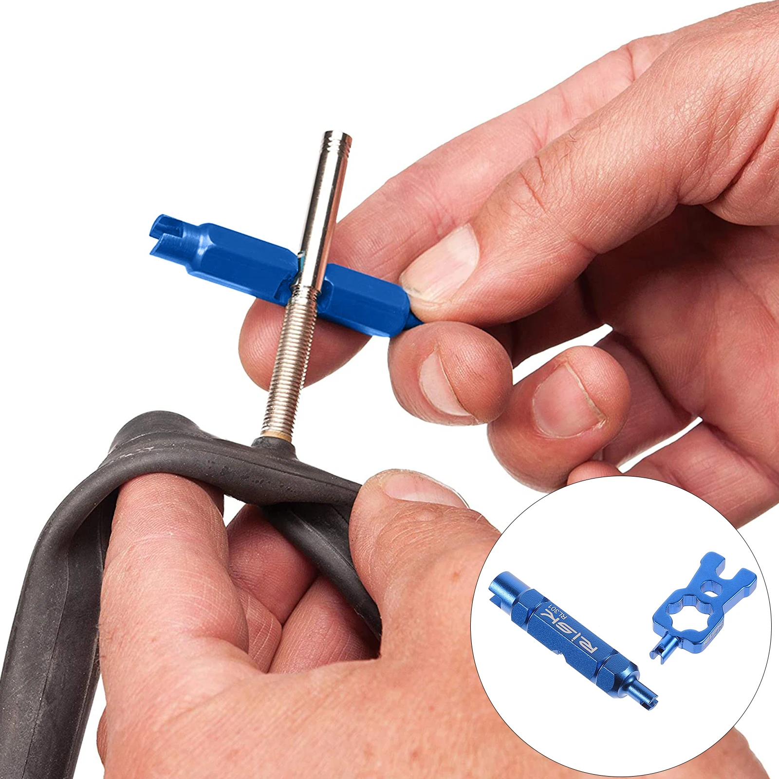 

Brand New 2Pcs Bike Portable Multifunctional Valve Core Wrench Valve Core Disassemble Tool