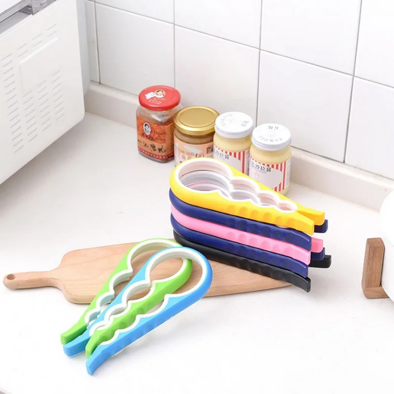 4 в 1 удобный Противоскользящий консервный нож для открывания банок/пивных