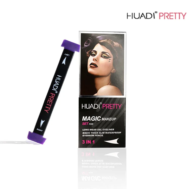 

HUADI seal eyeliner tail three-piece seal eyeliner air cushion eyeliner waterproof sweat quick-drying three-in-one