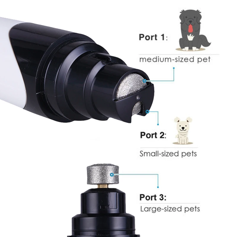 

Dog Nail Grinde Rechargeable USB Charging Pet Nail Grinder Grooming Shaping,Trimming, Smoothing for Small, Medium, Large Pets