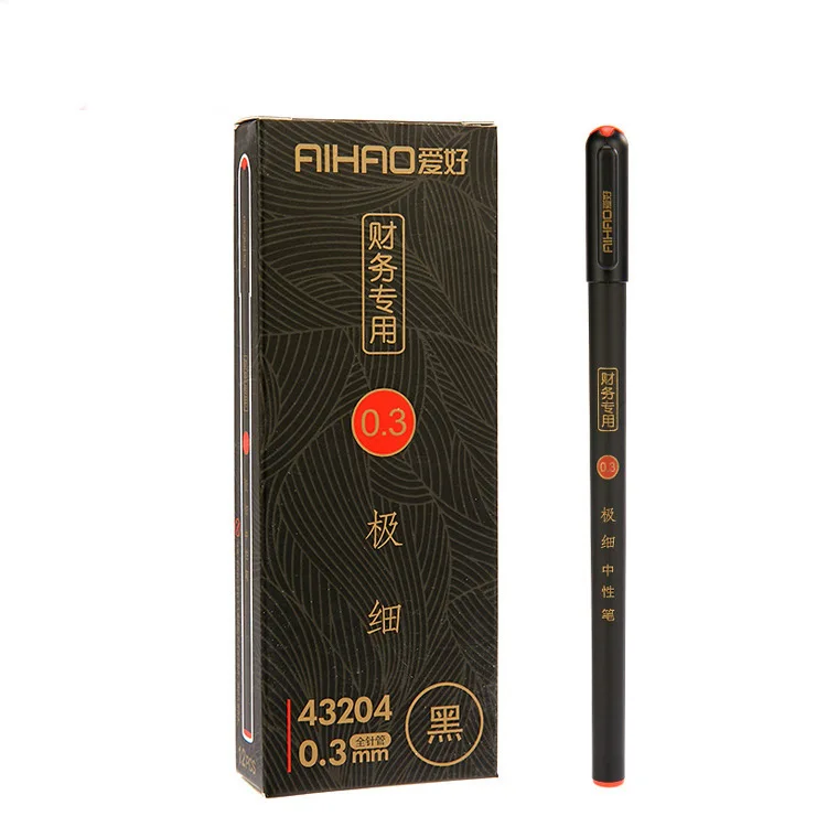 Ручка с гелевыми чернилами тонким кончиком 2 шт./компл. 0 3 мм|Гелевые ручки| |