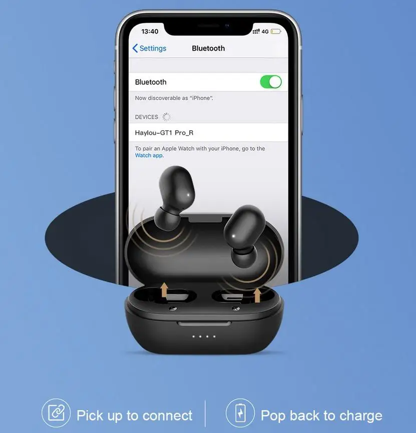 HiMISS GT1 Pro TWS наушники с сенсорным управлением Bluetooth 5 0 HD стерео звук беспроводные 800