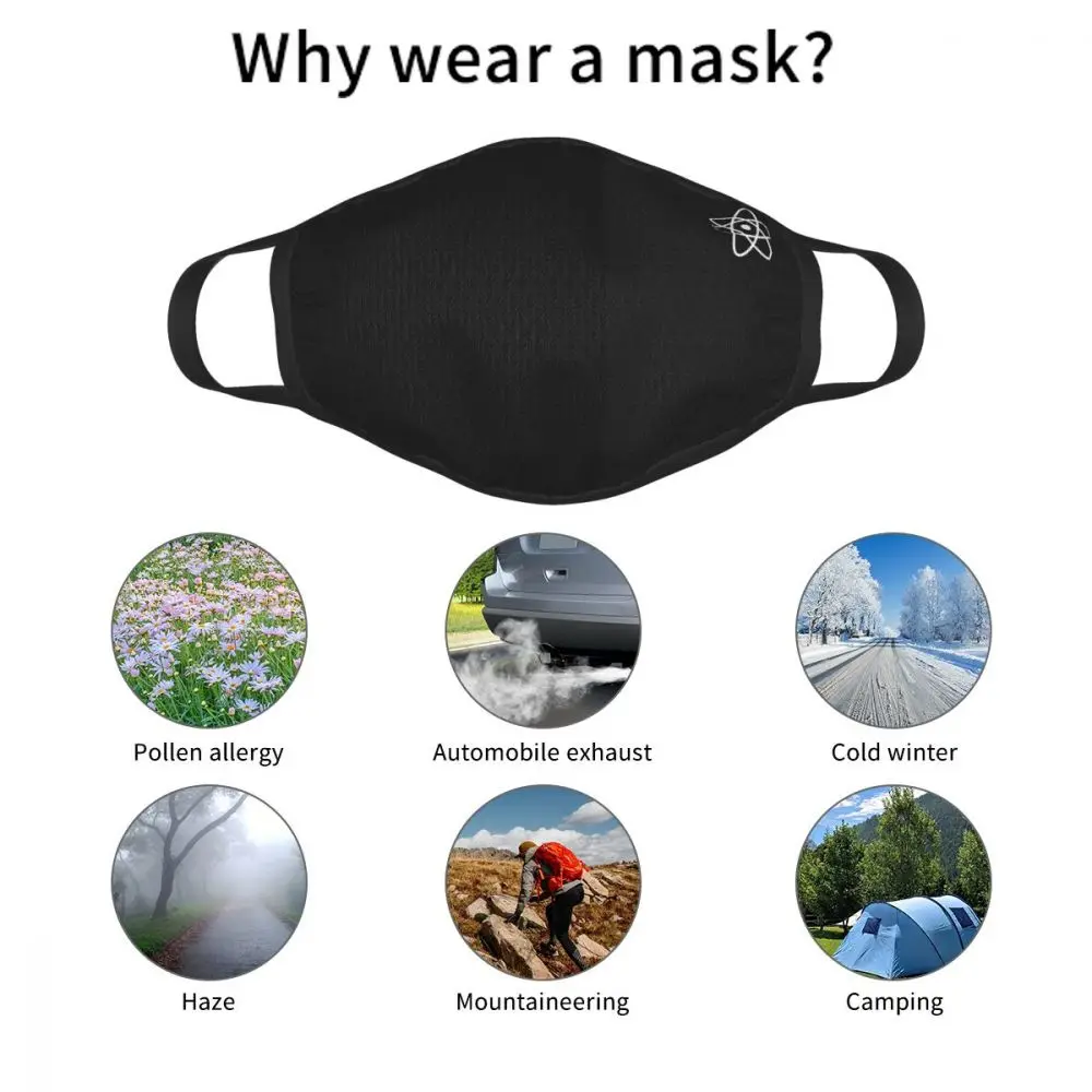 Little Atom Non-Disposable Mouth Face Mask Science Chemistry Chemical Anti Haze Protection Respirator Muffle | Аксессуары для