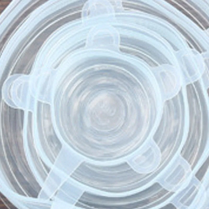 6 шт Силиконовые эластичные крышки свежие продукты обертывания чаша чашка горшок крышка Уплотнение