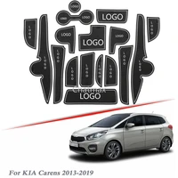 brand logo car styling for kia carens 2013 2019 gate slot pad interior door groove mat non slip dust mat interior accessories