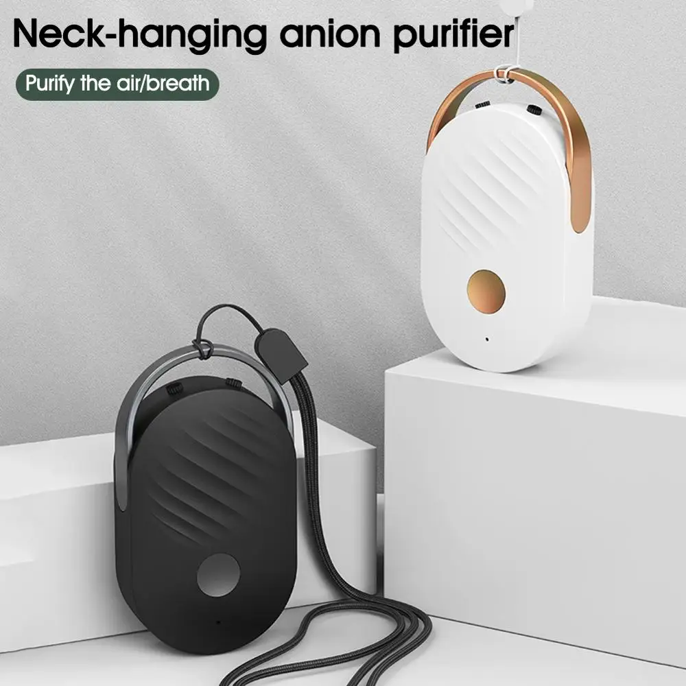 

Hot Personal Portable Air Purifier Fashion Wearable Air Purifier Necklace Mini Negative Ion Generator Low Noise Air Freshener