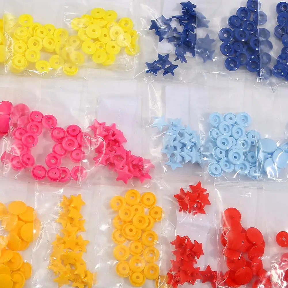 10 Sets Plastic 12MM Snap Buttons Star Heart Shape T5 Fastener For Baby Clothes Press Buckle Diy Crafts Garment Accessories | Дом и сад