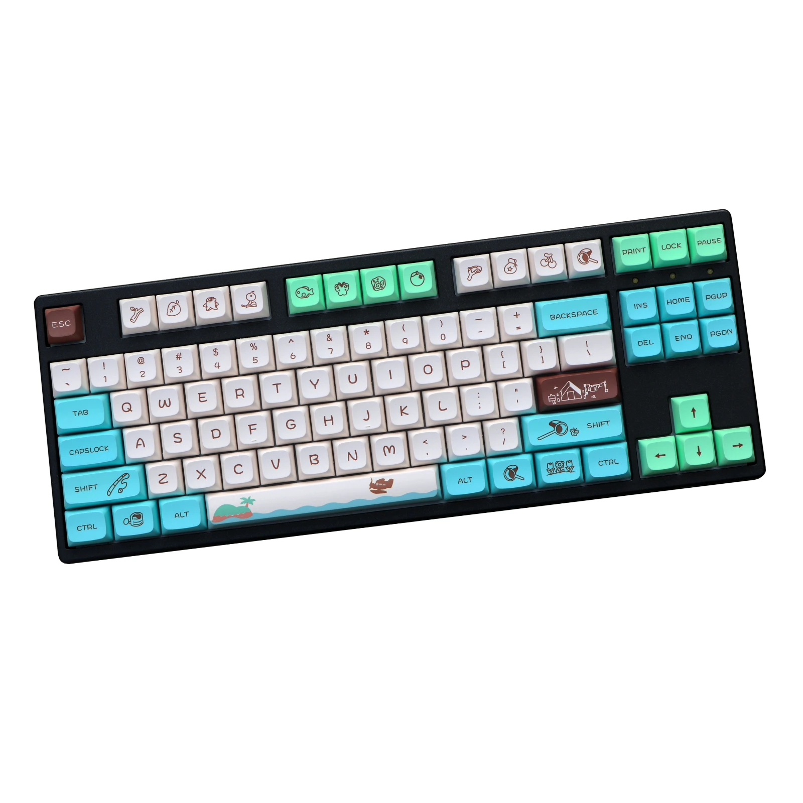

134 Keys/set PBT Dye Subbed Key Cap For MX Switch Mechanical Keyboard QX XDA Profile Keycaps For Animal Crossing