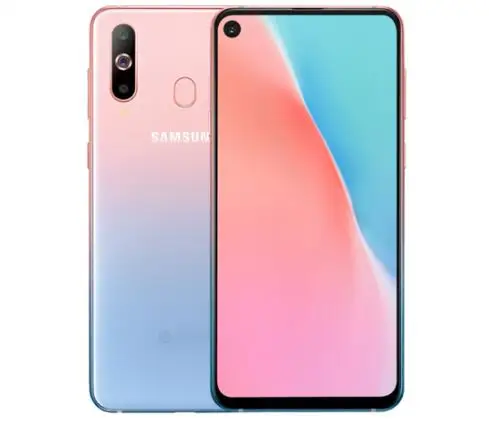 Samsung Galaxy A8s G8870 Dual Sim Восьмиядерный 6," 4 камеры 8 ГБ ОЗУ 128 Гб ПЗУ мобильный телефон Snapdragon 710 NFC - Цвет: Pink Blue