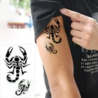 Водонепроницаемая Временная тату-наклейка Скорпион птица маленькая тату флэш-тату поддельные татуировки рука ноги для детей Мужчины Женщины Мужчины ребенка
