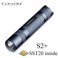 convoy s2 sst20 flashlight linterna led 18650 flash torch light temperature protection camping hiking work light bicycle lamp