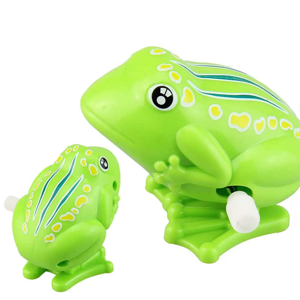 

Детская симпатичная зеленая лягушка, заводная игрушка для детей, пластиковая Классическая заводная игрушка для детей старше 3 лет