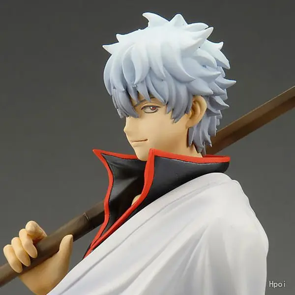 22 см аниме гинтама Серебряная душа Sakata Gintoki вилка вер. Экшн фигурки из ПВХ