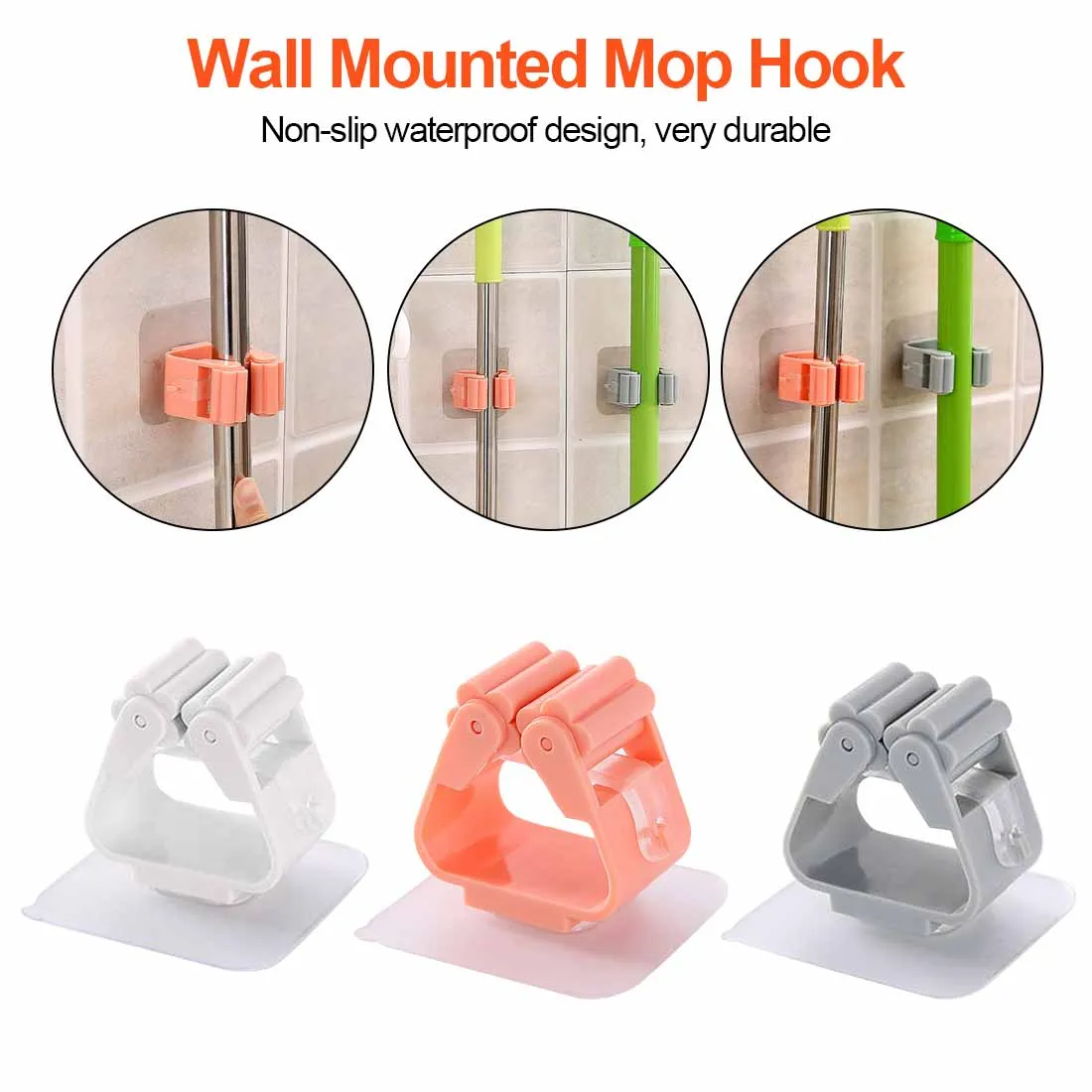 1 шт. держатель для швабры настенный бытовой клей хранения метлы вешалка крючки