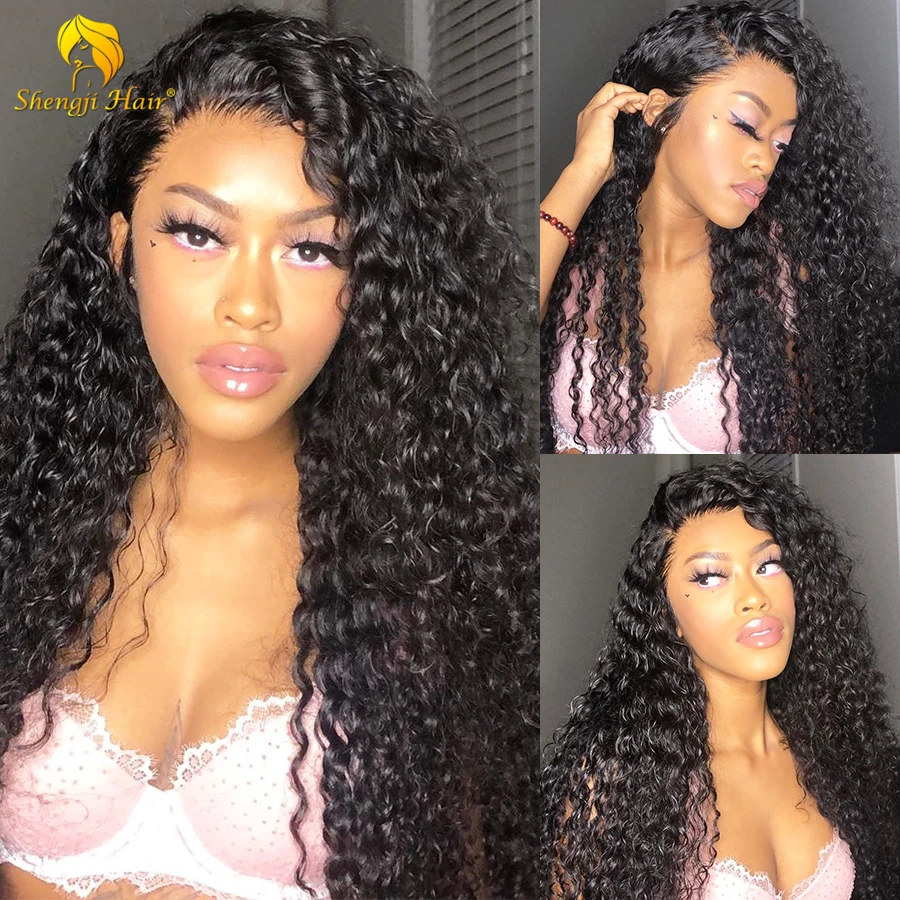 Парики с волнистыми кружевами предварительно выщипанные 13x6 бразильские волосы