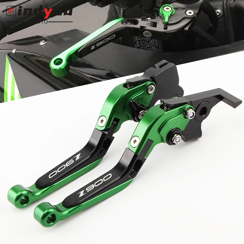 Регулируемые выдвижные мотоциклетные Рычаги сцепления с логотипом z900 z650 CNC для