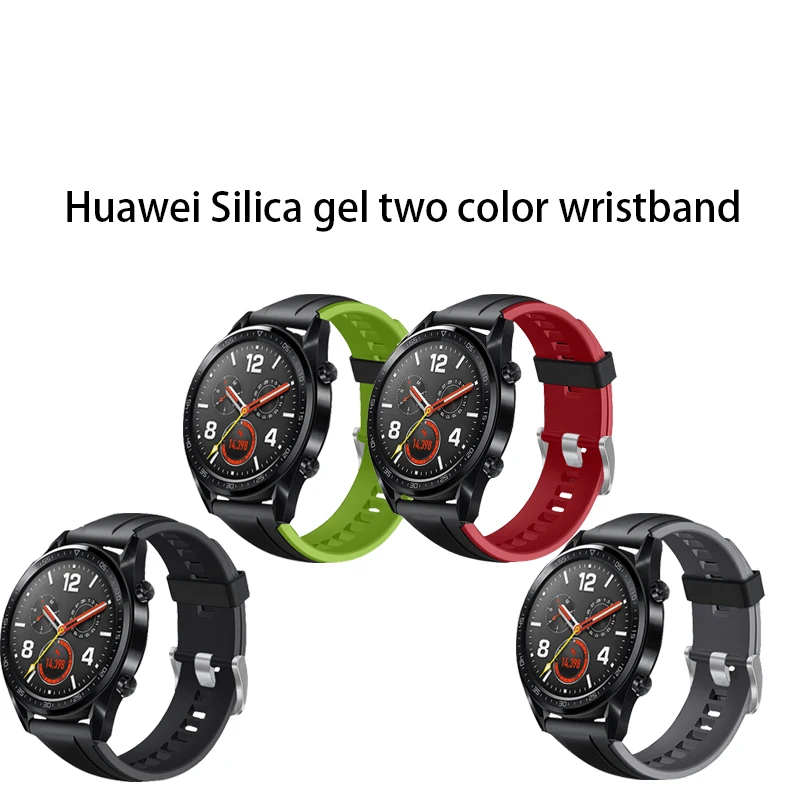 Браслет из нержавеющей стали для honor watch width huawei GT GT2 двухцветный браслет
