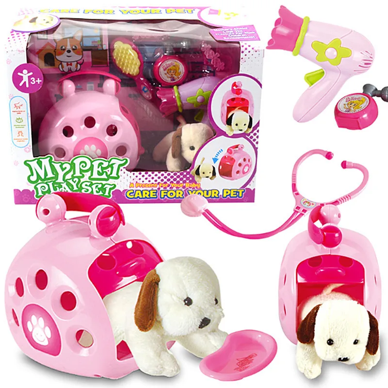 Brinquedo para Cosplay de Animais de Estimação Conjunto de Brinquedos para Cuidado com o Cachorro e Outros Animais de Estimação
