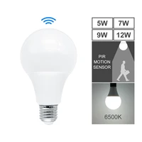 e27 5w 7w 9w 12w pir motion sensor light ac220v radar detector led bulb lamp for home stair hallway pathway corridor lighting