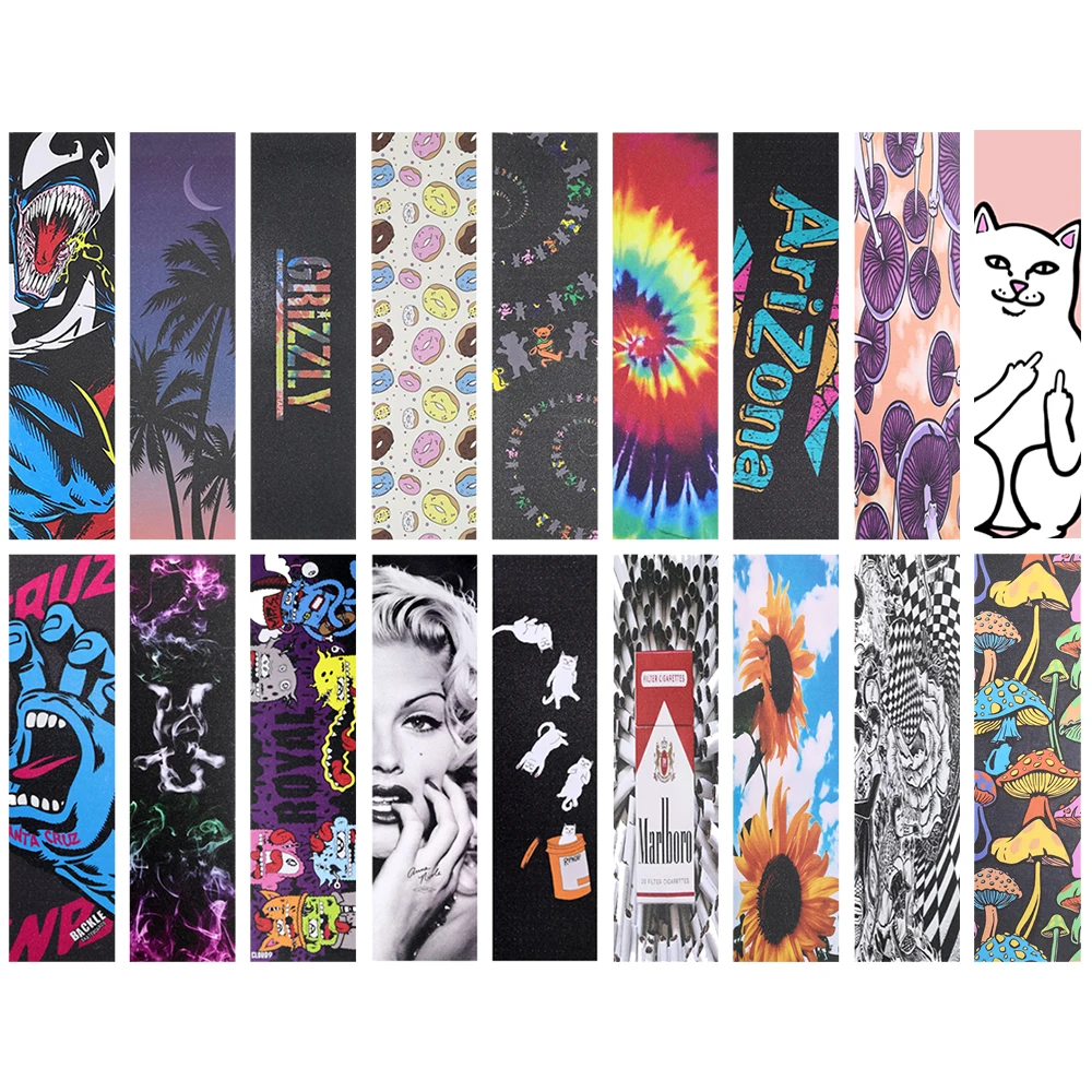 Водонепроницаемая Нескользящая Наждачная лента для скейтборда 84 х23 см | Спорт и