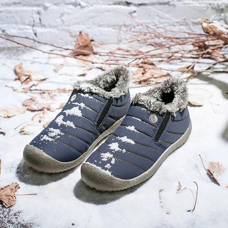 Outdoor Man Hiking Shoes Durable Leather Winter Sneakers Waterproof Breathable Men's Winter Boots Nonslip Wading Trail Footwear