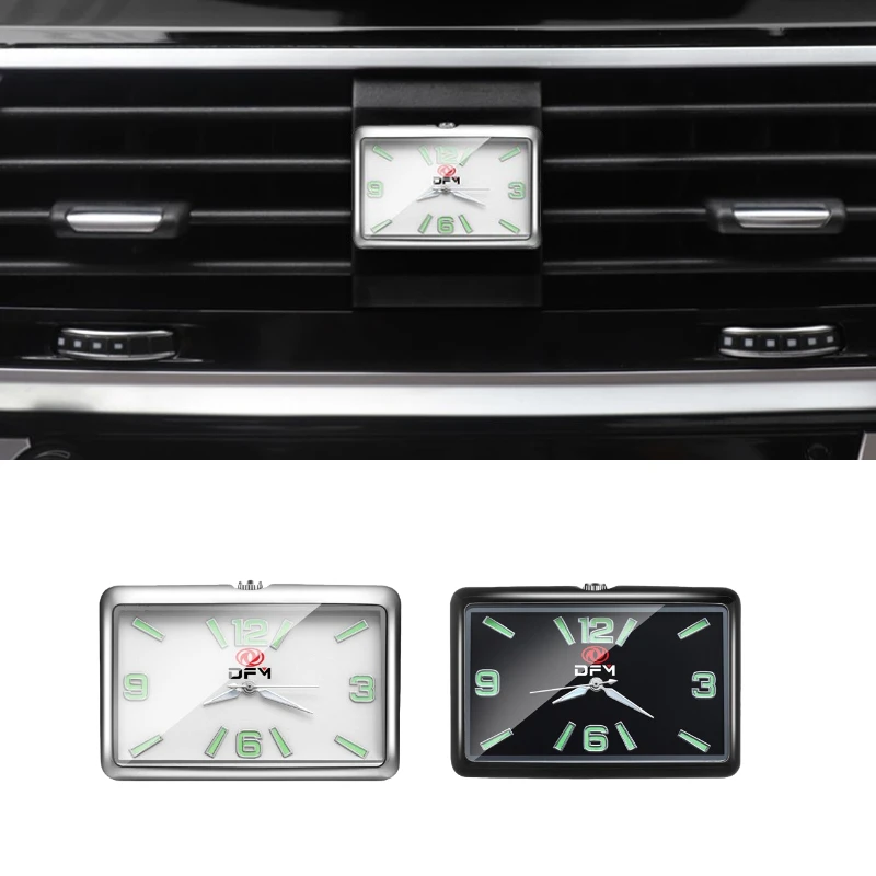 Car Interior Clock for DongFeng Badge E30 E30L S30 A60 L60 360 370 SX5 SX6 XV X6 A9 C35 C36 K06 Auto Quartz Watch Alloy Luminous