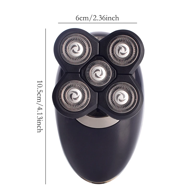 

Electric Shaver USB Rechargeable 3In1 Professional Washable Men's Five Floating Heads Razors Hair Clipper Nose Ear Hair Trimmer