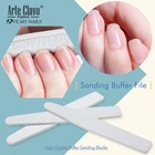 Arte Clavo пилка для ногтей профессиональная губка двухсторонняя шлифовальная буферная пилка для дизайна ногтей Педикюр Инструменты для ухода за ногтями розовый цвет