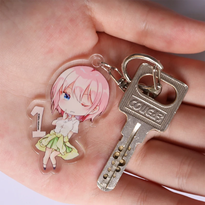 Аниме квинтэссенция Quintuplets брелок Nakano Ichika Nino Miku Yotsuba Itsuki акриловый для женщин