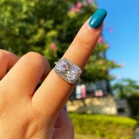 classic personality diamond engagement women dont rub off wholesale s925 pure silver fashion rings engagement rings for women