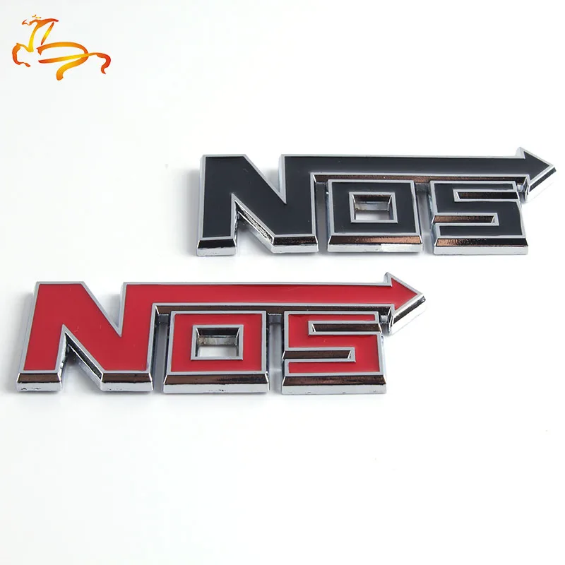 2 шт. 3D металлический NOS винил стрелка логотип Стикеры эмблемы автомобиля задний