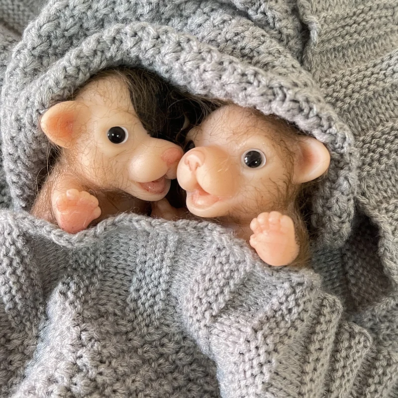 

5inch Full Body Silicone Doglet Dolls Lifelike Cute Mini Reborn Doglet Newborn Doglet Bebe Reborn Dolls Kids Toy Gifts