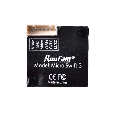 Runcam Micro Swift 3 V2 4:3 600TVL CCD Mini FPV Camera 2.1mm PAL/NTSC OSD Configuration For RC Models Multicopter Part | Игрушки и хобби