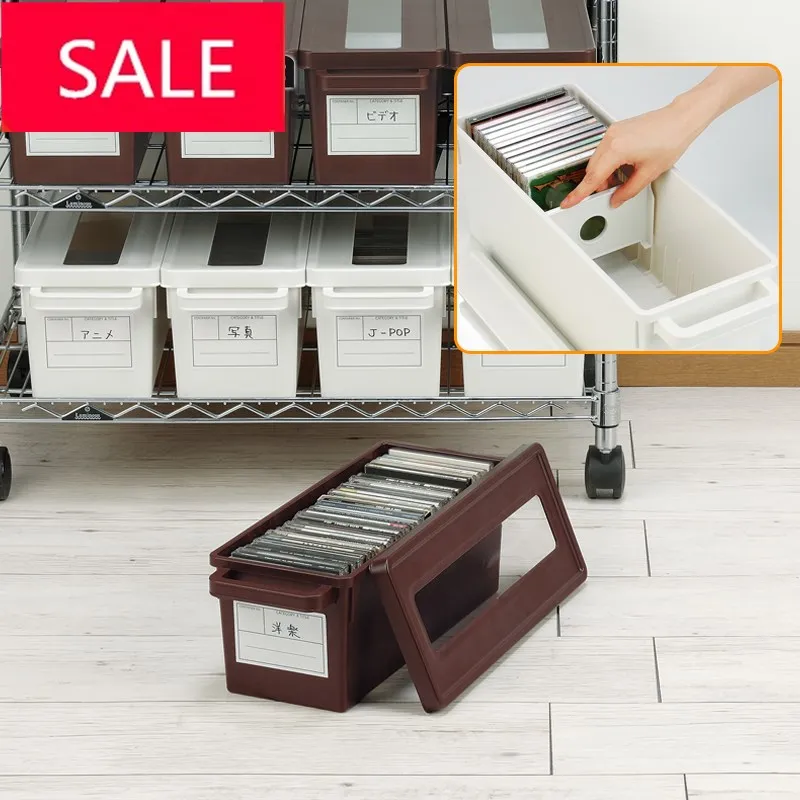 Креативная компактная коробка для хранения компакт-дисков и DVD большого объема с