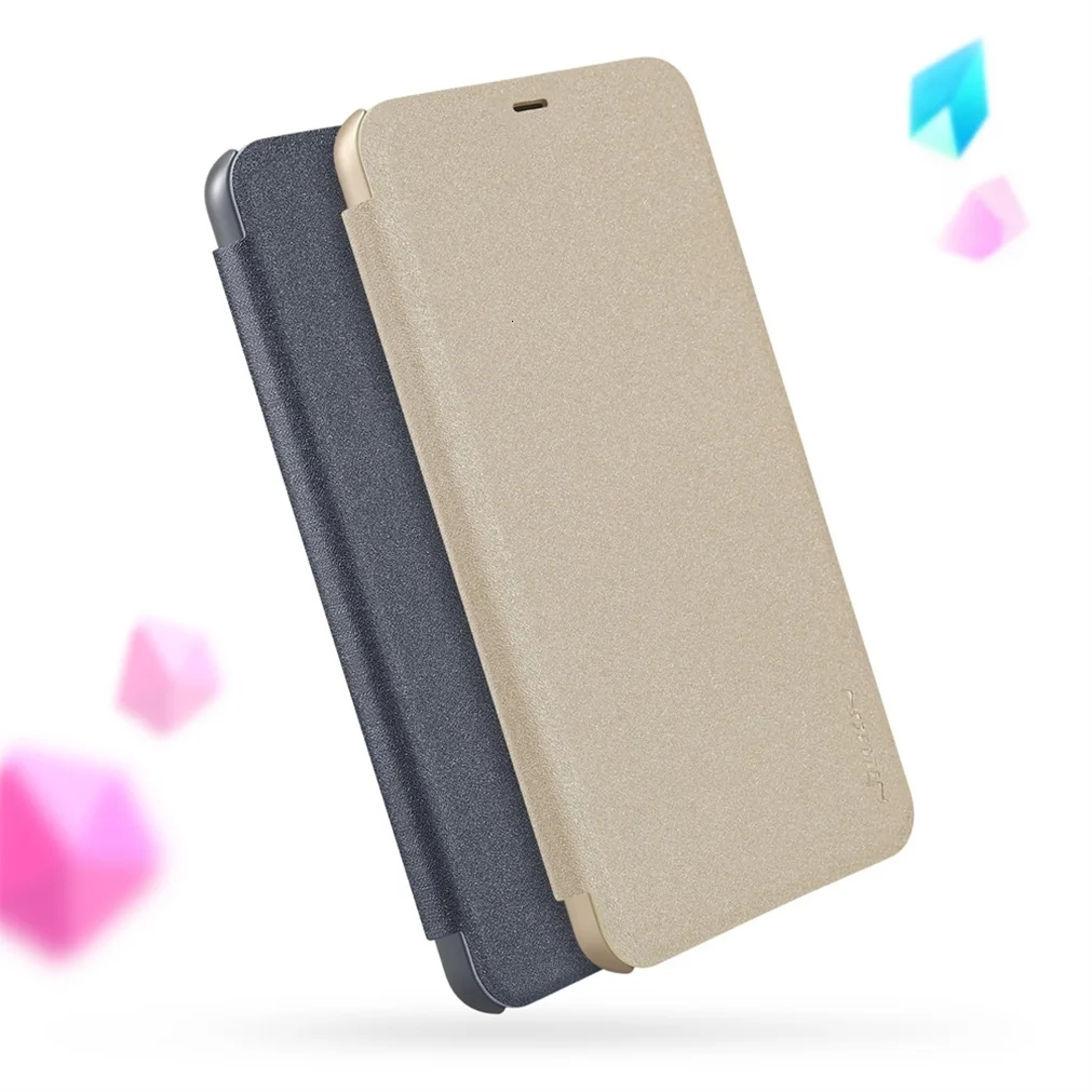 Чехол для Xiaomi Mi A2 Lite, глобальная версия, чехол для Xiaomi Mi A2 Lite, серия Nillkin Sparkle, Жесткий Чехол из искусственной кожи с откидной крышкой