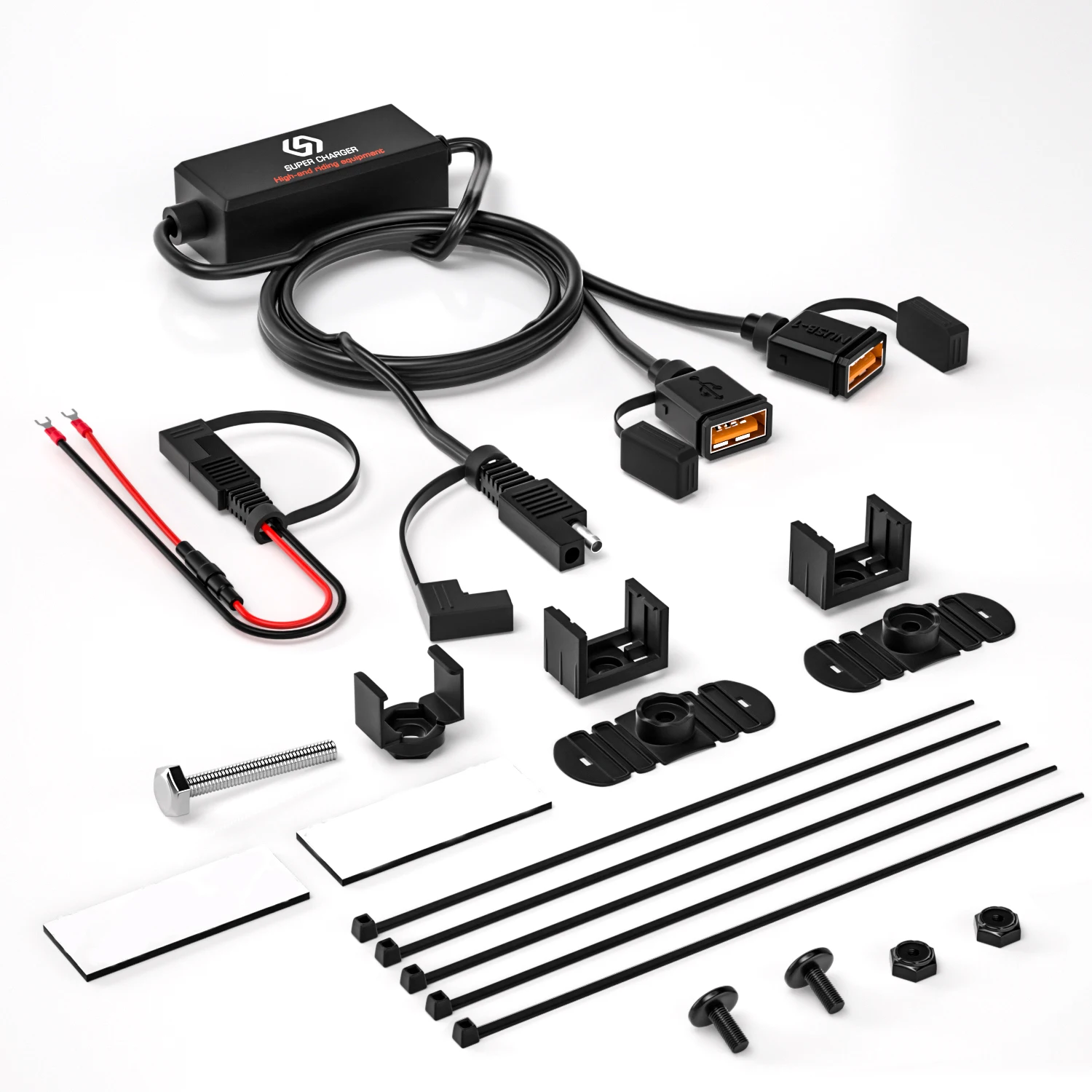 Мотоцикл USB быстрое зарядное устройство SAE к адаптеру быстроразъемный штекер