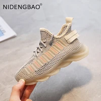2021 summer kids sneaker fashion mesh breathable comfortable soft outdoor trendy boys girls child running sport shoes