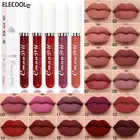 Бархатная матовая губная помада ELECOOL, 18 цветов, водостойкая стойкая Сексуальная Красная губная помада, матовая губная помада с антипригарным покрытием, Матовая жидкая губная помада