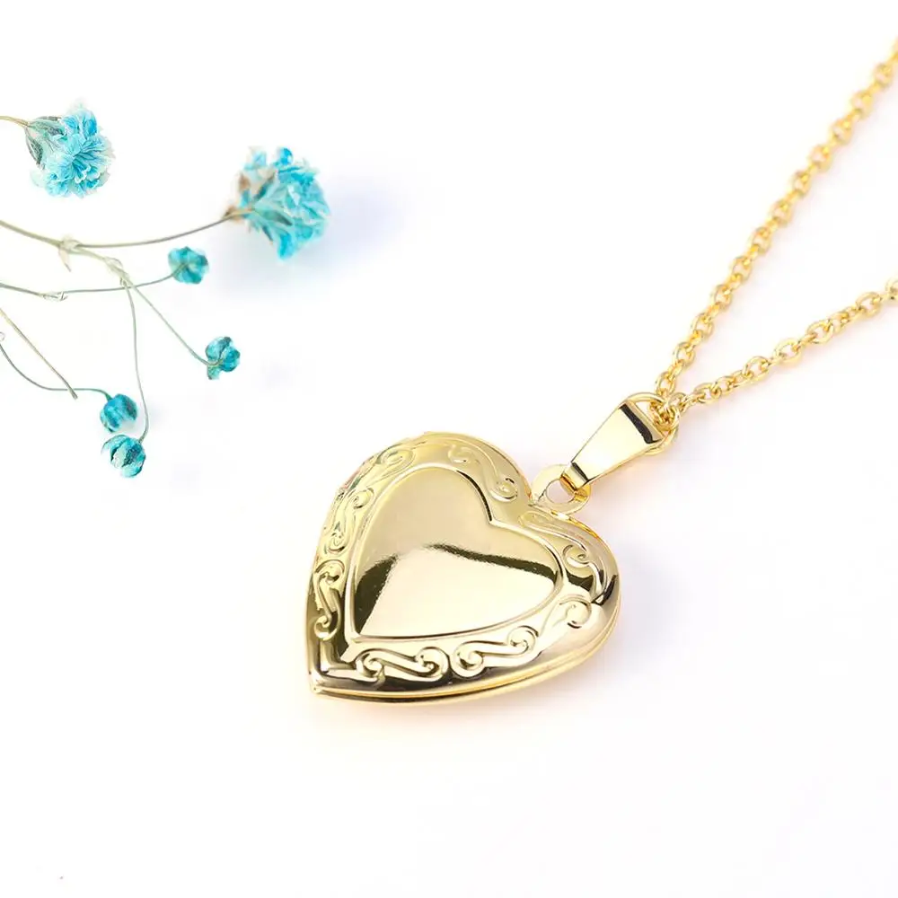 Светильник лый кулон в форме сердца для женщин и мужчин открытая фоторамка