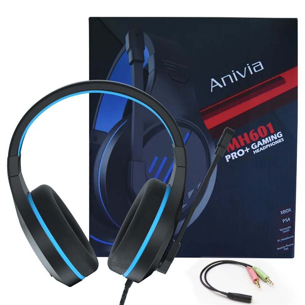 

Anivia Wired Gaming Headset Headband Stereo Headphone With Microphone For Mobile Phone PS4 Laptop Eating Chicken Game Earphone