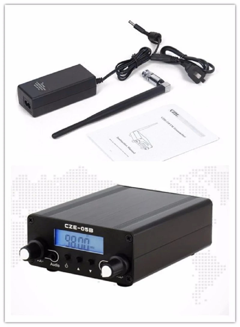 ЖК дисплей PLL 76 МГц ~ 108 0 1/0 5 Вт FM стерео трансмиттер TR508|broadcast transmitter|fm stereo