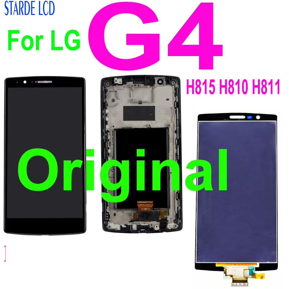 Оригинальный ЖК-дисплей 5,5 дюйма для LG G4 H815 H810 H811 с рамкой