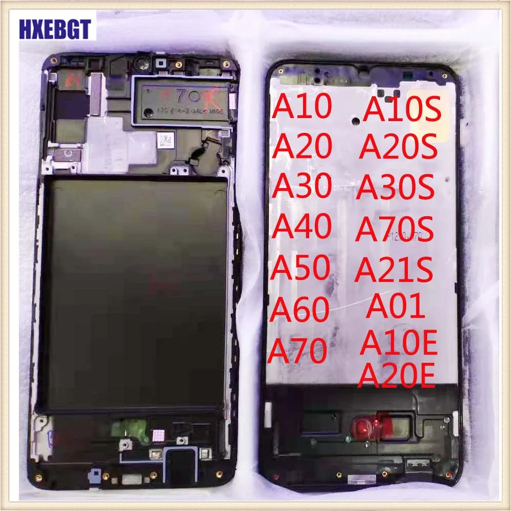 

LCD Frame For Samsung Galaxy A10 A20 A30 A40 A50 A60 A70 A21S A10S A20S A30S A70S A10E A20E A01 Mobile Phones Front Housing